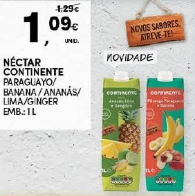 Continente Néctar Continente 1L promoção