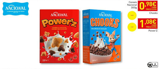 Recheio Cereais Nacional Chooks promoção