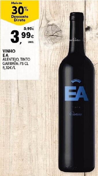 Continente Vinho EA 75cl promoção
