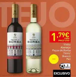 Recheio Vinho Alentejo Paços de Borba promoção