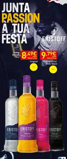 Recheio Eristoff Vodka promoção