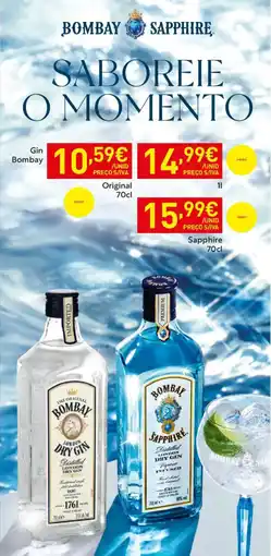 Recheio Gin Bombay Original promoção