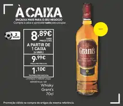 Recheio Whisky Grant's promoção