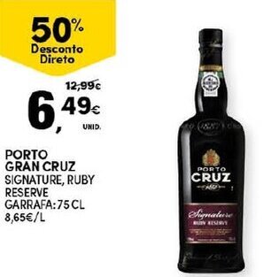 Continente Porto Gran Cruz 75cl promoção