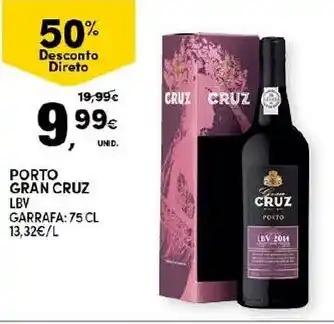 Continente Porto Gran Cruz 75cl promoção