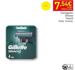 Recheio Carregador Gillette Mach3 promoção