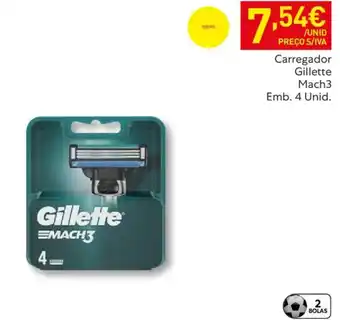 Recheio Carregador Gillette Mach3 promoção