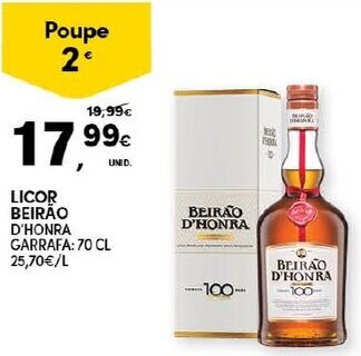 Continente Licor Beirão D' Honra 70cl promoção