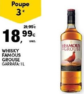 Continente Whisky Famous Grouse 1L promoção
