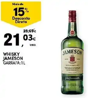 Continente Whisky Jameson 1L promoção