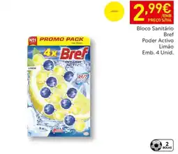 Recheio Bloco Sanitário Bref Poder Activo Limão promoção