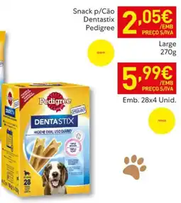 Recheio Snack p/Cão Dentastix Pedigree Emb. 28x4 Unid. promoção