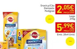 Recheio Snack p/Cão Dentastix Pedigree promoção
