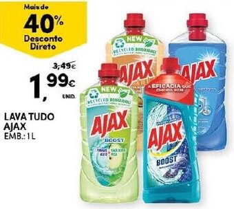 Continente Lava Tudo Ajax 1L promoção