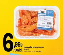 Intermarché Camarão cozido 20/30 PorSi promoção