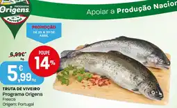 Intermarché Truta de viveiro programa origens promoção