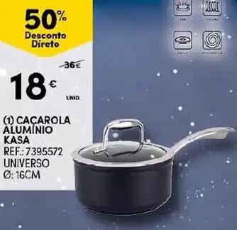 Continente Caçarola Alumínio Kasa 16cm promoção
