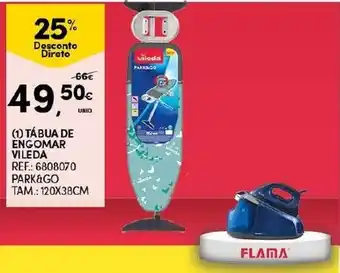 Continente Tábua de Engomar Vileda 120x38cm promoção