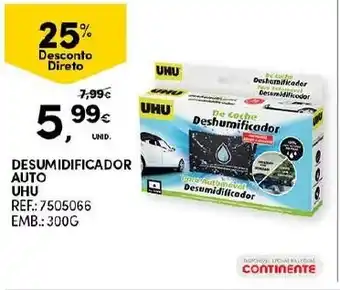 Continente Desumidificador Auto UHU 300g promoção