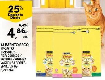 Continente Alimento Seco P/Gato Friskies 1.5kg promoção
