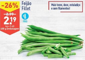 ALDI Feijão Fillet 400g promoção