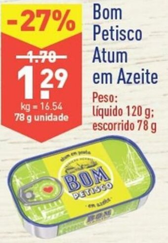 ALDI Bom Petisco Atum em Azeite 78g promoção