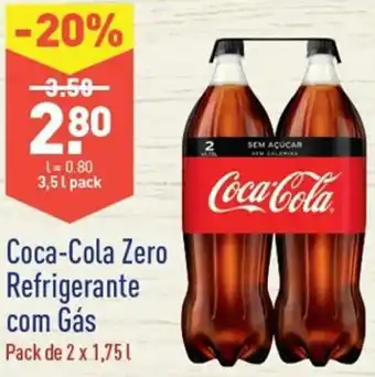 ALDI Coca-Cola Zero Refrigerante con Gás 2x1,75L promoção