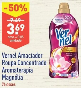 ALDI Vernel Amaciador Roupa Concentrado Aromaterapia Magnólia 76 Doses promoção