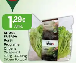 Intermarché Alface frisada PorSi Programa Origens promoção