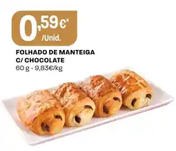 Intermarché Folhado de manteiga c/ chocolate promoção
