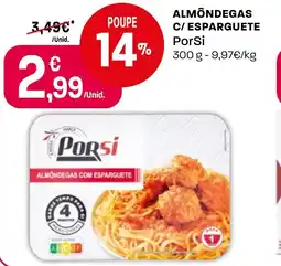 Intermarché Almondegas c/ esparguete porsi promoção