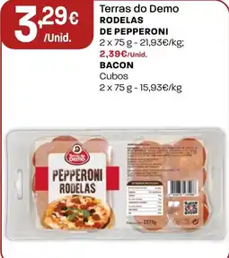 Intermarché Terras do demo rodelas de pepperoni promoção