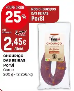 Intermarché Chouriço das beiras porsi promoção