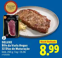 Lidl DELUXE Bife da Vazia Angus 32 Dias de Maturação promoção