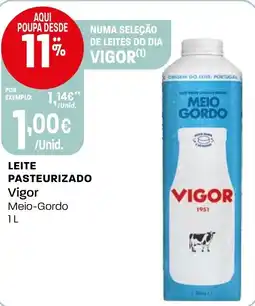 Intermarché Leite pasteurizado Vigor promoção