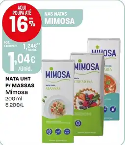 Intermarché Nata uht p/ massas mimosa promoção