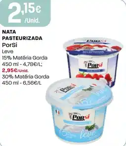 Intermarché Nata pasteurizada PorSi promoção