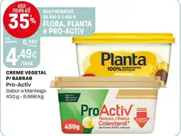 Intermarché Creme vegetal p/ barrar Planta Pro-Activ promoção