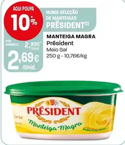 Intermarché Manteiga magra Président promoção