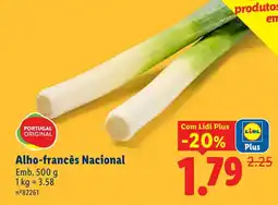 Lidl Alho-francês Nacional promoção