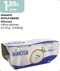 Intermarché Iogurte estilo grego Mimosa promoção