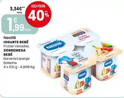 Intermarché Nestlé iogurte bebé promoção