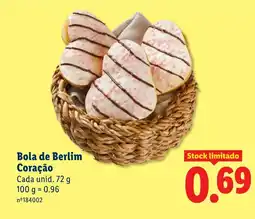 Lidl Bola de Berlim Coração promoção