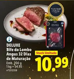 Lidl DELUXE Bife do Lombo Angus 32 Dias de Maturação promoção