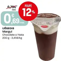 Intermarché Liégeois margui chocolate c/ nata promoção