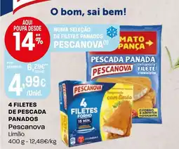 Intermarché 4 filetes de pescada panados Pescanova promoção