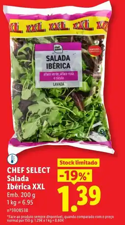Lidl CHEF SELECT Salada Ibérica XXL promoção