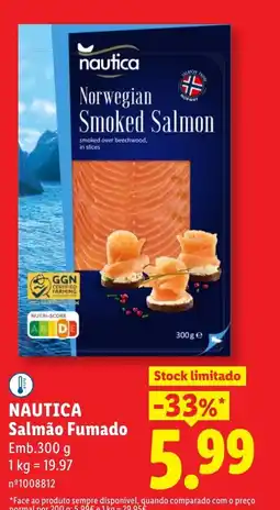 Lidl NAUTICA Salmão Fumado promoção