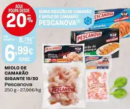 Intermarché Miolo de camarão gigante 15/30 pescanova promoção