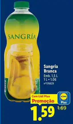 Lidl Sangria Branca promoção